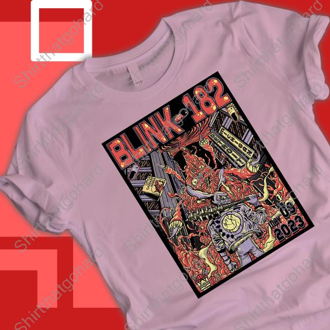 Blink-182 Long Sleeve Tee Official Blink-182 May 9 2023 Detroit Event Poster By Cody Carpenter Shirt