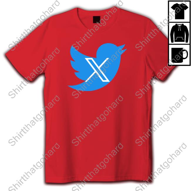 New Twitter Logo X To Replace Blue Bird Tee Official New Twitter Logo X To Replace Blue Bird T-Shirt