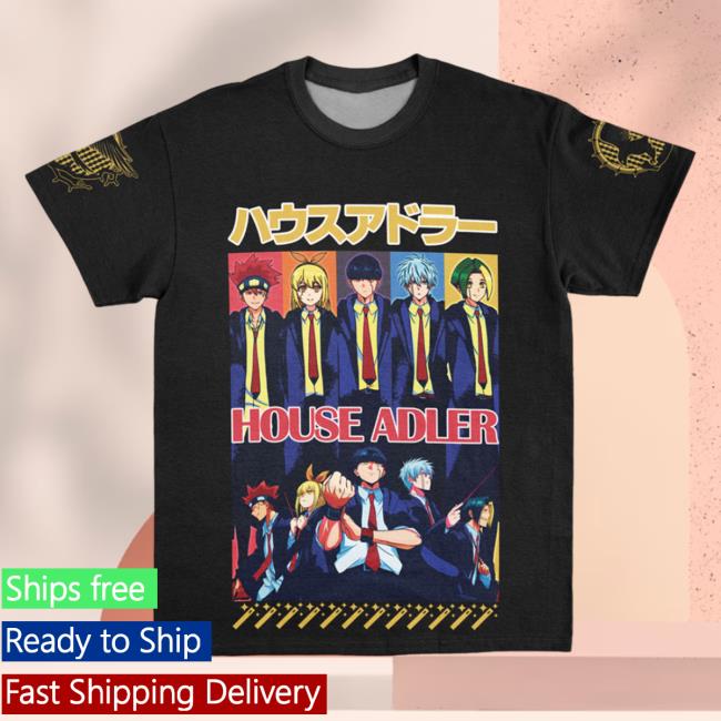 Official Anime Ape Clothing House Adler Mashle Streetwear AOP Hot Shirt 3D All Over Print Animeape