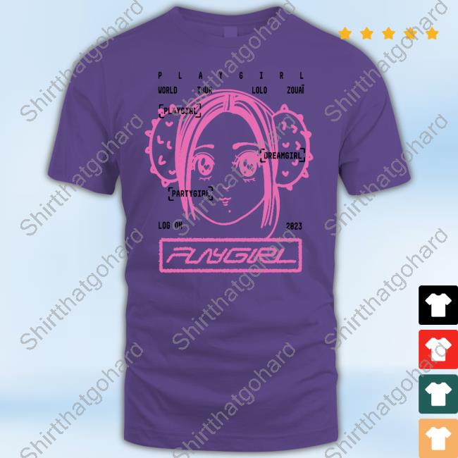 Official Playgirl Anime Lolo Zouaï Tee Official Playgirl Anime Tee