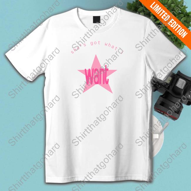 Pink Want Black Tee Muna Merch She's Got What I Want T Shirt