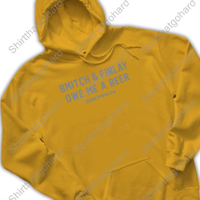 Official BreakingT Shop Bmitch & Finlay Owe Me A Beer Merchandise Official BreakingT Bmitch & Finlay Owe Me A Beer Graphic Tees