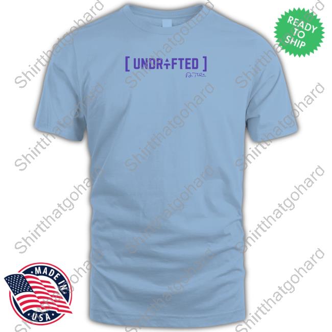 Official Purple Ftw Podcast T J Hockenson Unrl X Adam Thielen Merch Undrafted Tee Shirt Official Unrl X Adam Thielen AT Undrafted T Shirts