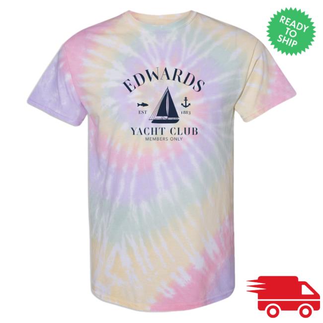 Official Hometown Apparel Edwards Colorado Yacht Club Tie-Dyed Spiral Pullover Hoodie 3D All-Over Printed