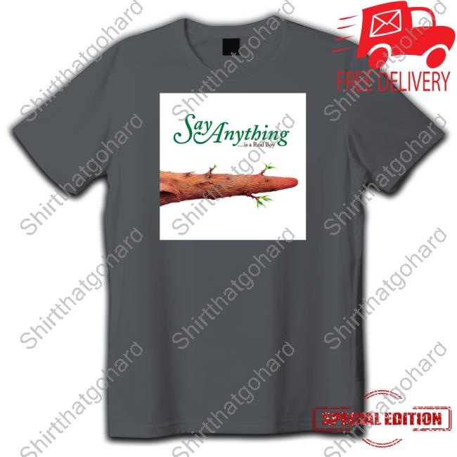 Official Say Anything Is A Real Boy Tee Shirt Official Say Anything Merch Say Anything Is A Real Boy T Shirt