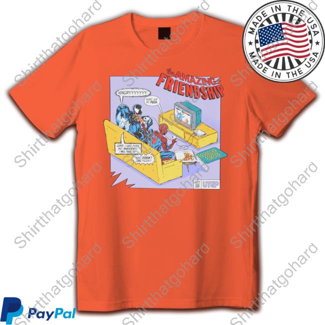Uniqlo Utgp2023 The Amazing Friendship T Shirts Spider-Man And Venom The Amazing Friendship Spider-Man And Venom Hooded Sweatshirt
