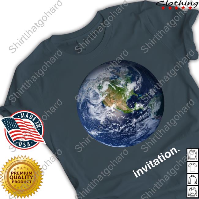 The Earth Invitation Tee Shirt Sebastian Vettel The Earth Invitation Shirts