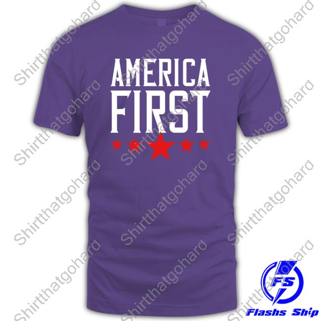 Scott Presler Wearing America First Long Sleeve T Shirt Official America First T Shirt