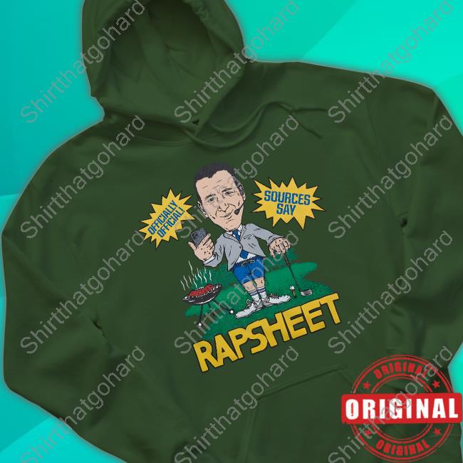 Ian Rapoport RapSheet Shirt Homage Merch Ian Rapoport RapSheet Officially Official Sources Say Shirt Kyle Brandt