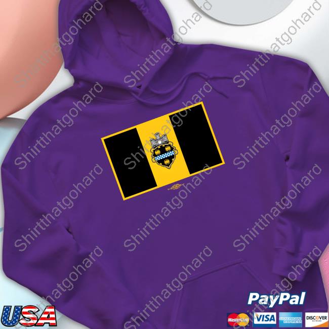 Official Pittsburgh City Flag Shirt Pittsburgh City Flag Long Sleeve Tee