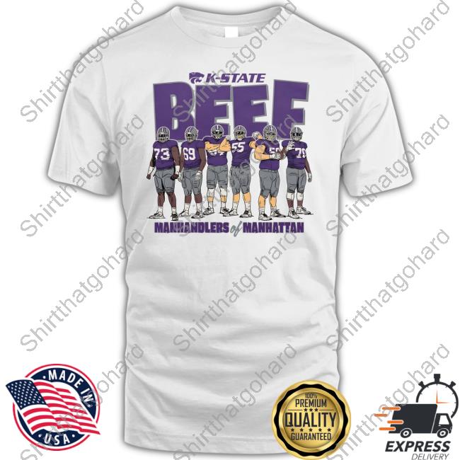 K-State Beef Offensive Line T-Shirt Cooper Beebe
