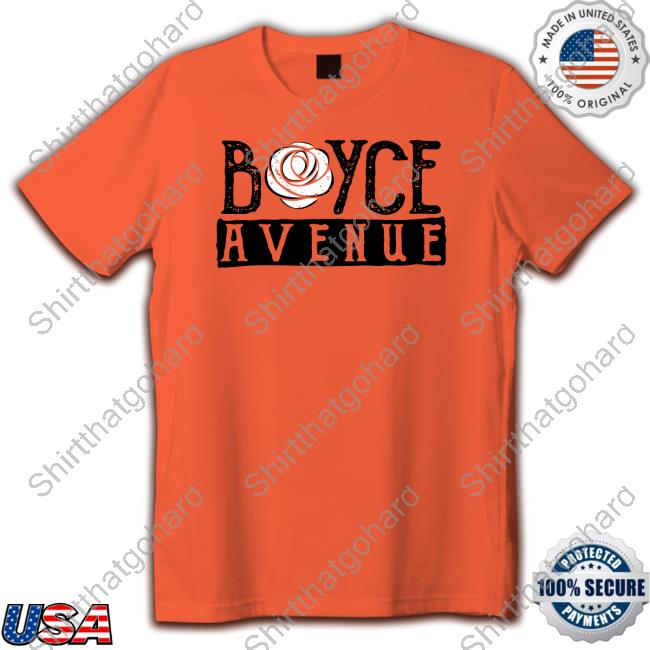 Boyce Avenue Merch Boyce Rose Red T Shirt Official Boyce Avenue Merch Boyce Rose Red Shirt