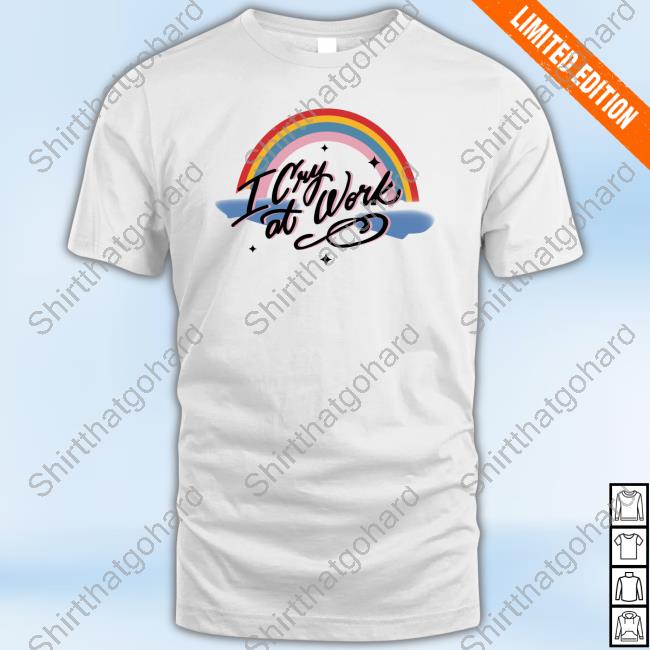 Official Bando I Cry At Work White T Shirts