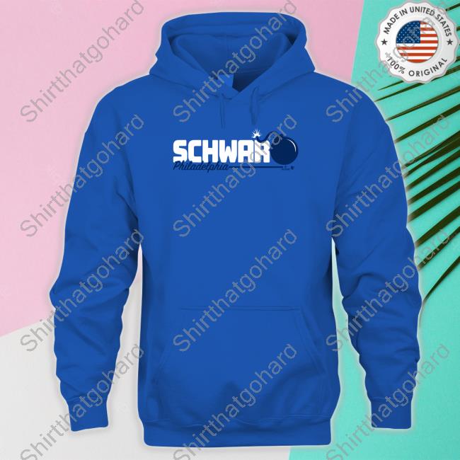 Kyle Schwarber Schwarbomb Logo Tee Shirt Official Kyle Schwarber Schwarbomb Logo Hoodie