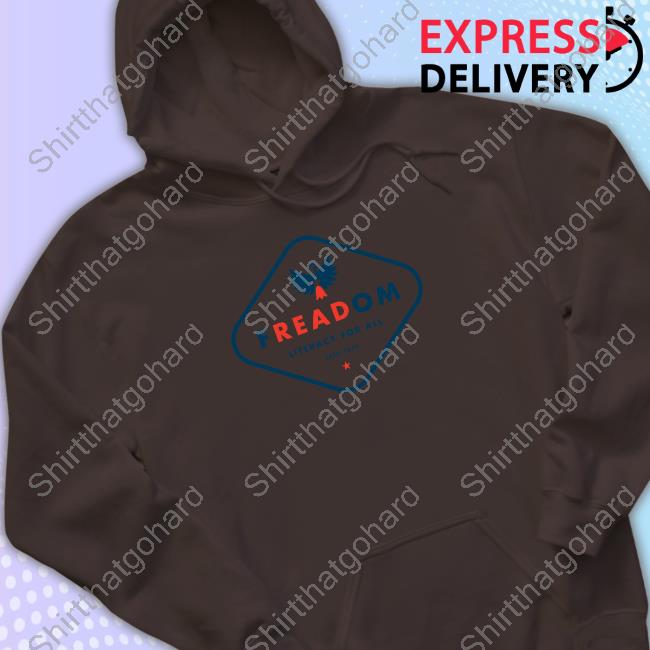 Official Reading Is Freedom Freadom Literacy For All Estd 2020 Tee Official Reading Is Freedom Freadom Literacy For All Estd 2020 Long Sleeve Tee