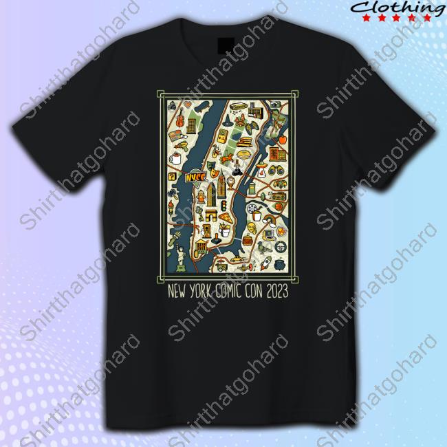 Official New York Comic Con Merch City Map Shirt