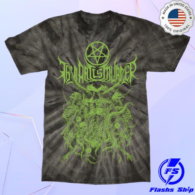 Official Thy Art Is Murder Merch Store Thy Art Is Murder Riddick Skull Tee Green