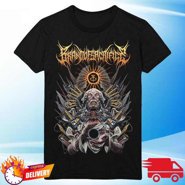 Official Brand Of Sacrifice Merch Biomech Black Tees