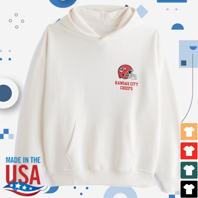 Official Abercrombie And Fitch Kansas City Chiefs Graphic Popover Hoodie NFL by Abercrombie