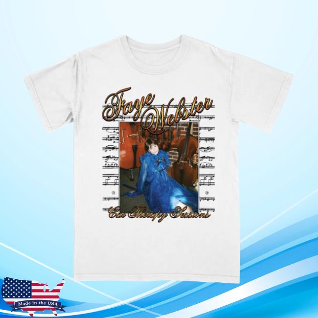 Kf-Merch Faye Webster Car Therapy Sessions Sheet Music Shirt New