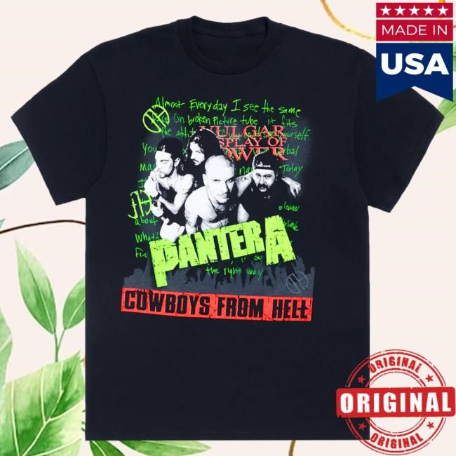 Official Pantera Merch Store Shop Pantera Vulgar Display Of Power CFH Shirt