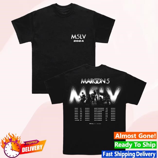 Official Maroon 5 Merch Maroon 5 M5LV 2024 Shirts Maroon5