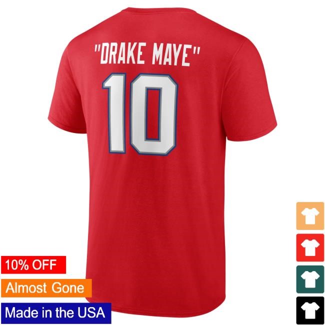 Drake Maye Super Bowl Bound New England Patriots Red T-Shirt Red Drake Maye NFL Football NFL New England Patriots Nickname Tee