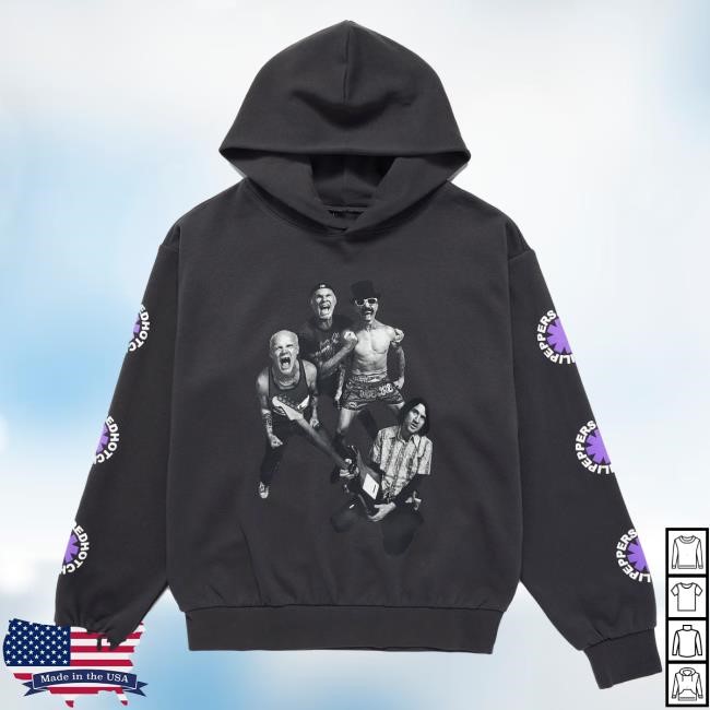 Official Red Hot Chili Peppers Gutteral Scream Crew neck - Vintage Black