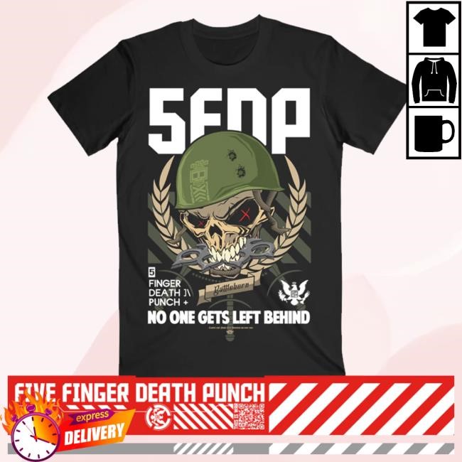 Official Five Finger Death Punch Merch Store No One Gets Left Behind Black Popover Shirt Five Finger Death Punch Clothing Shop