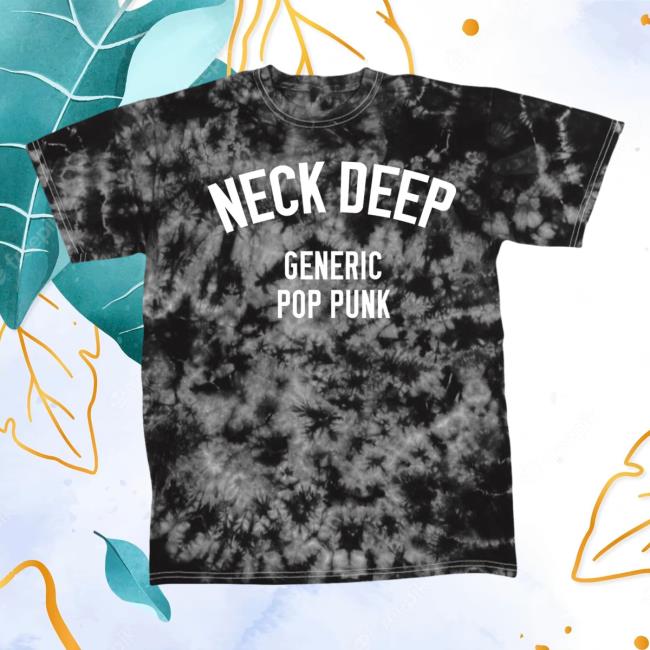 Hopeless Records Merch Neck Deep Generic Pop Punk Tie Dye Black Shirt New HopelessRecords