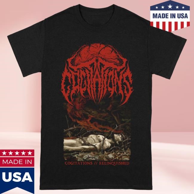 Official Reality Fade Merch Store Cogitations 'Relinquished' Tshirt RealityFade