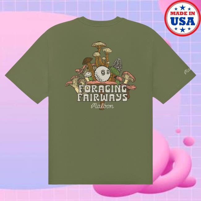 Malbon Golf Olivine Bermuda Foraging Tee Fresh Olivine Foraging Malbon Golf Field Gear