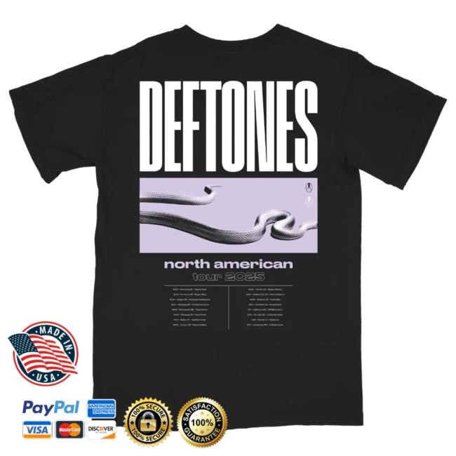official deftones merch store north america leg 2 tour tees