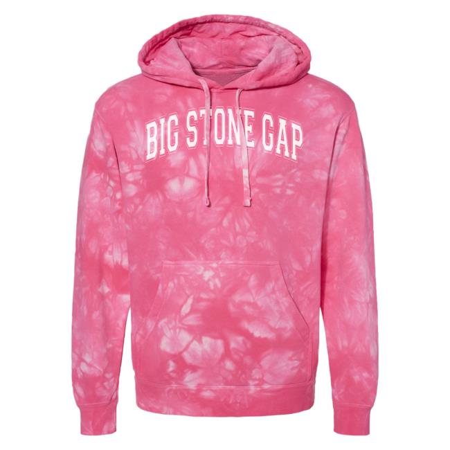 Official Hometown Apparel Clothing Merch Big Stone Gap Virginia Varsity Tie-Dye Crew Tie Dye Pink