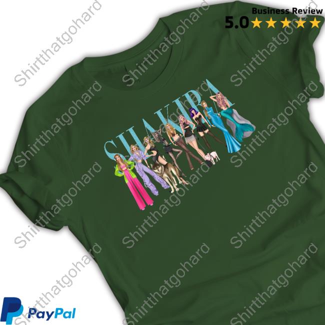 Shakira Iconic Looks Shirts
