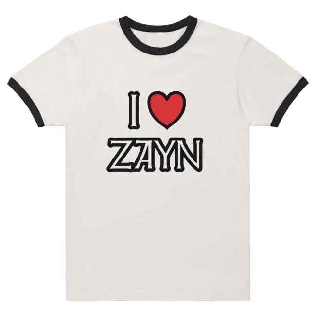 Official Zayn Malik I <3 Zayn Ringer Hot Shirt