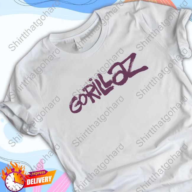 Official Gorillaz Merch Graffiti Logo T-Shirt