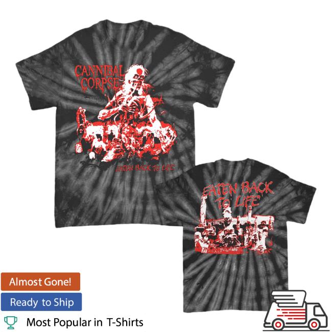 Official Cannibal Corpse Merch Store Eaten Back To Life Bootleg Tie Dye New Shirt Spider Black Tie-Dye CannibalCorpse