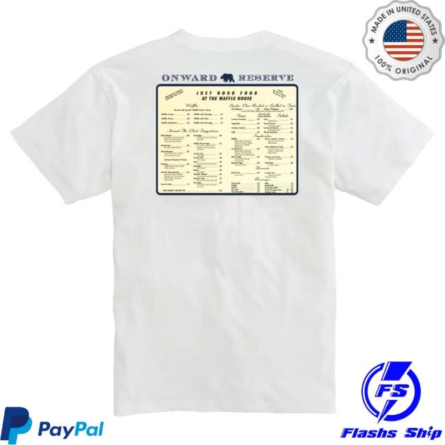 Classic Diner Style Just Good Food Tee Onward Reserve