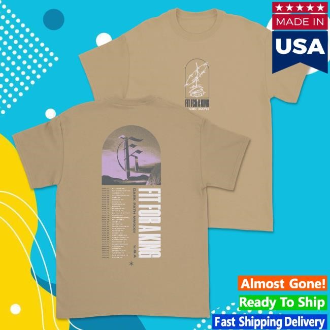 Fit For A King Tour Shirts - Tan Fit For A King Tour Shirt - Tan