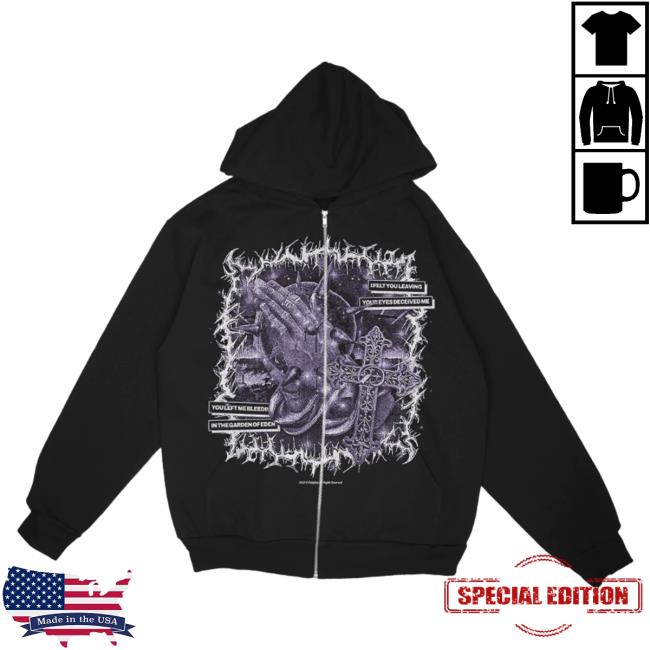 Polyphia Merch Praying Hands Crewneck Sweatshirt