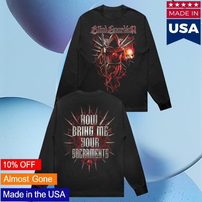 Official Blind Guardian Apparel Sacraments Long Sleeve T-Shirts