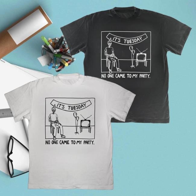 Official Drew Gooden Merch Store It's Tuesday White Popover Shirt
