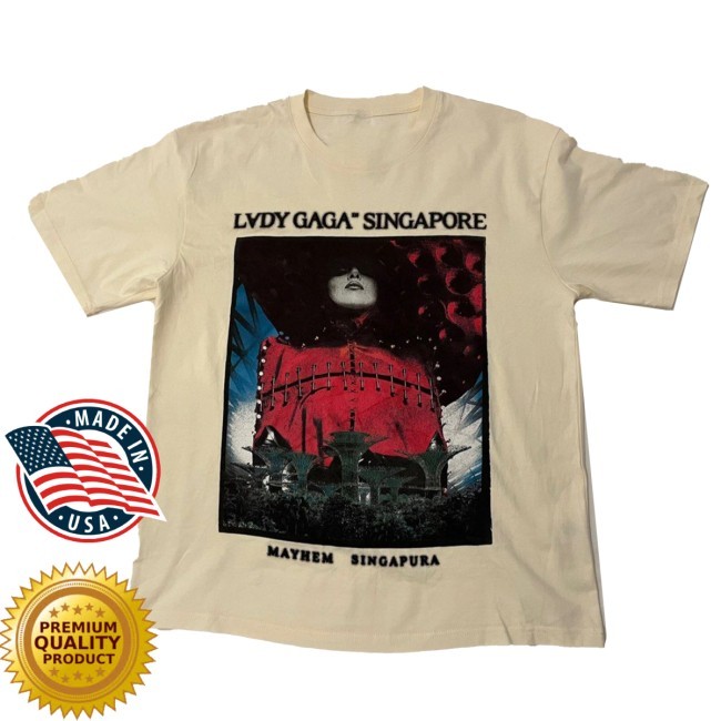 Official Lady Gaga Admat Natural Shirt Lady Gaga