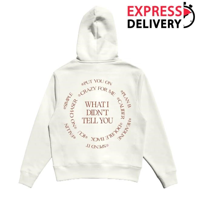 What I Didn't Tell You Hoodie Sweatshirt - Coco Jones Official Store