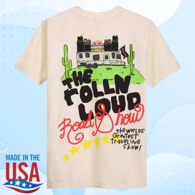 Official Rolling Loud Merch Store Shop Rolling Loud RL X B2SS Road Show Cream New Shirt RollingLoud