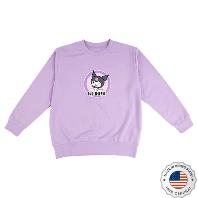 Official Sanrio Apparel Clothing Merch Store Shop Kuromi Circle Pull Over Hoodie