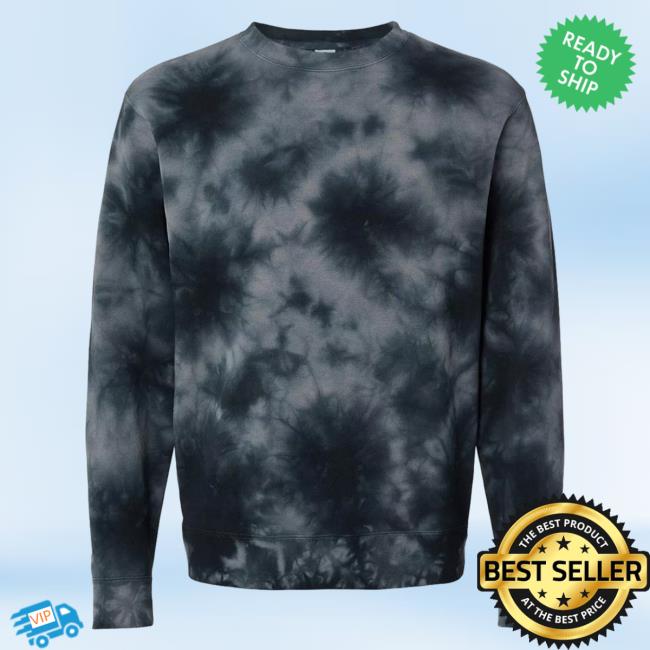 Official Kohls Apparel Clothing Store Shop Merch Independent Trading Co Midweight Tie-Dye Sweaters Black Tie Dye
