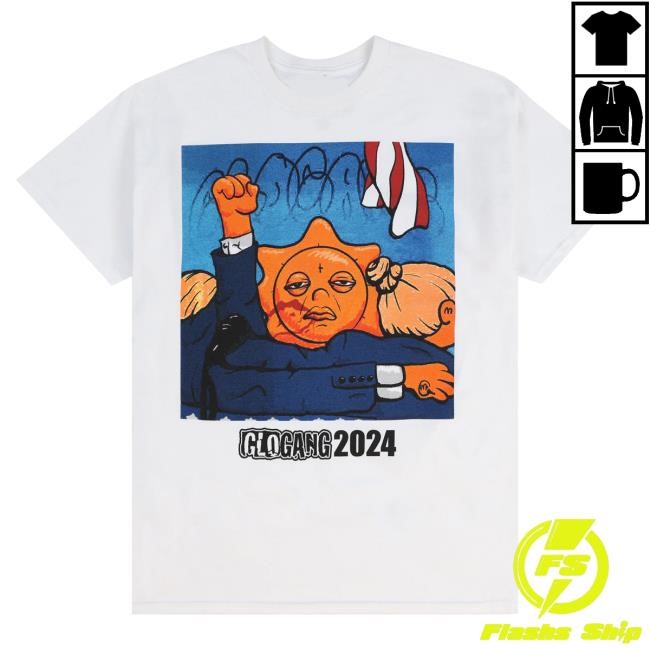 Official Glo Gang Merch Store Glo Gang For President Glomerica Shirts (Black) GloGang