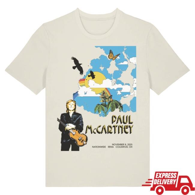 Official Paul Mccartney Merch Store Got Back 2025 Columbus Event New Shirt